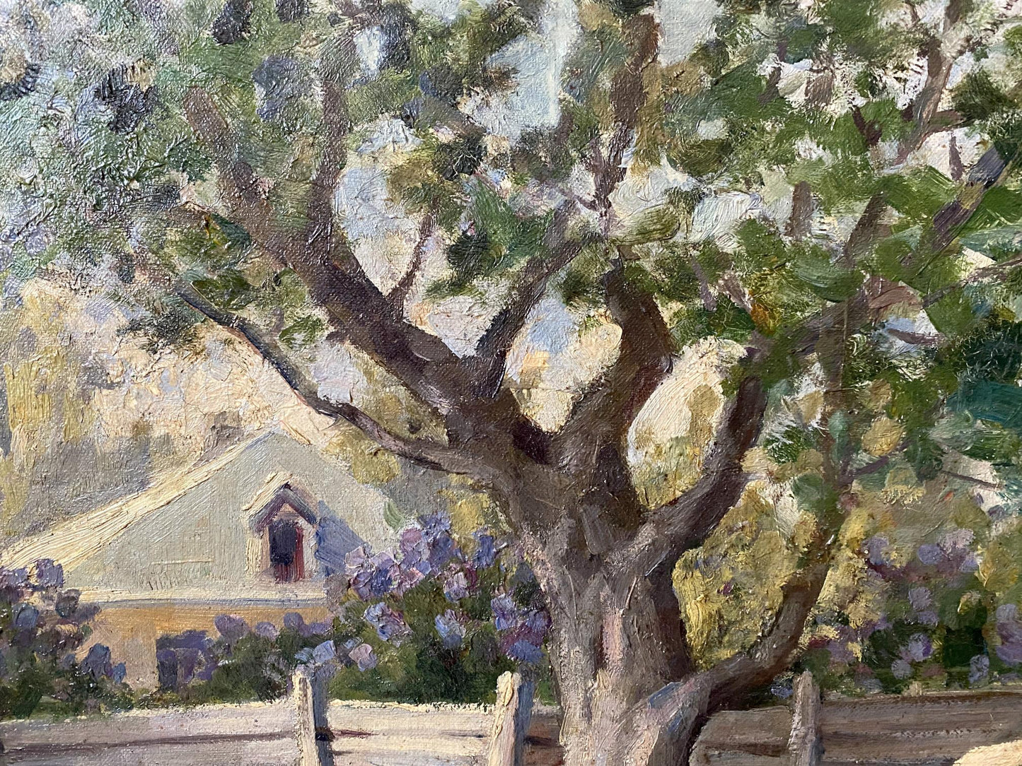 Oil painting Barnyard birds Vladimir Ivanovich Kozlovsky