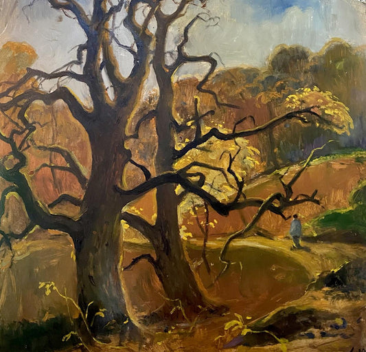Oil painting Last leaves buy