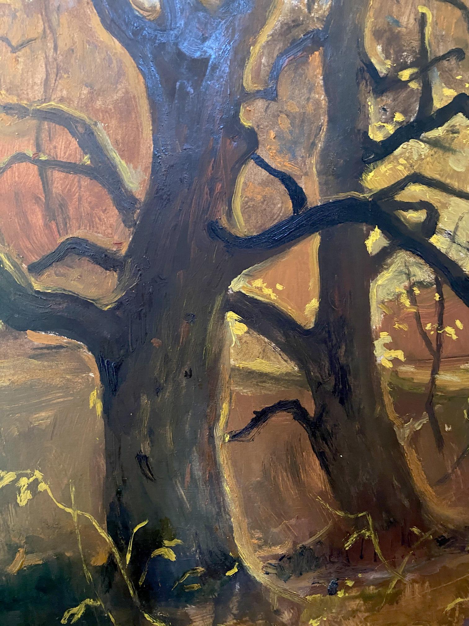 oil autumn landscape