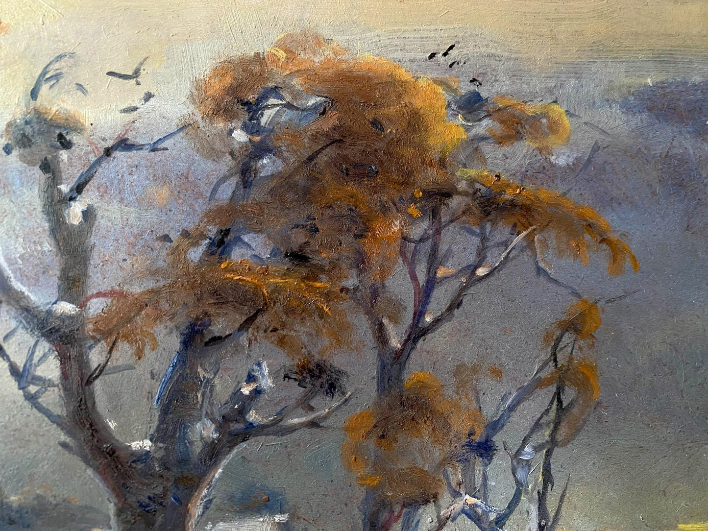 oil winter art