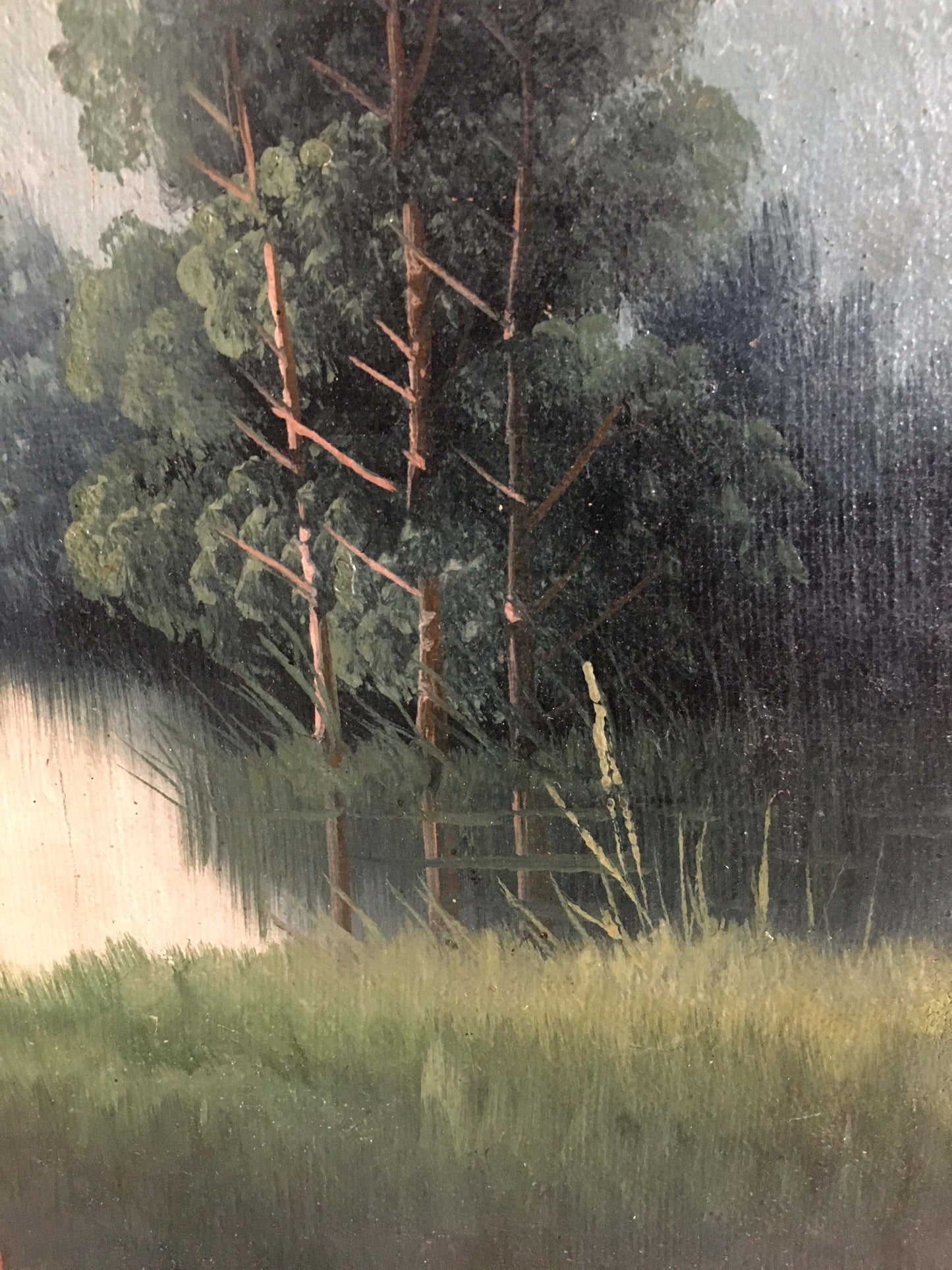 Two oil painting Natural landscape