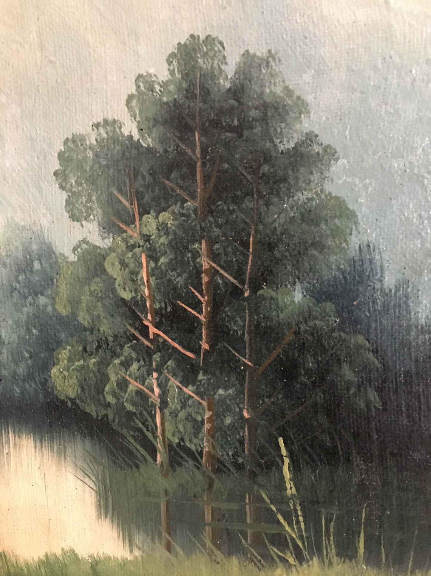 Two oil painting Natural landscape