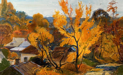 Oil painting Autumn clear day buy