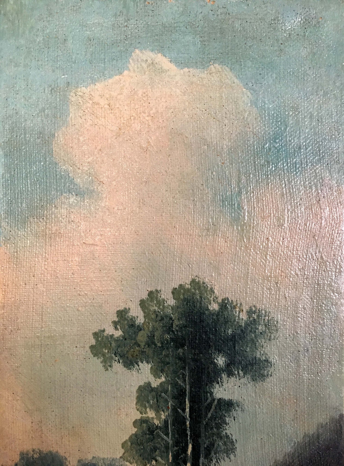 Two oil painting Natural landscape