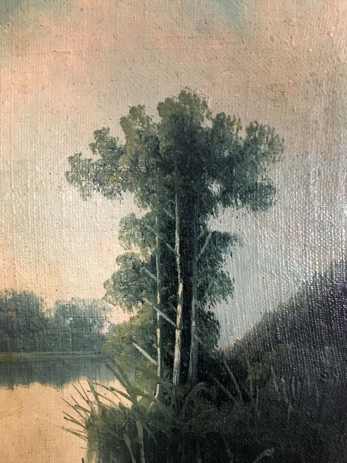 Two oil painting Natural landscape