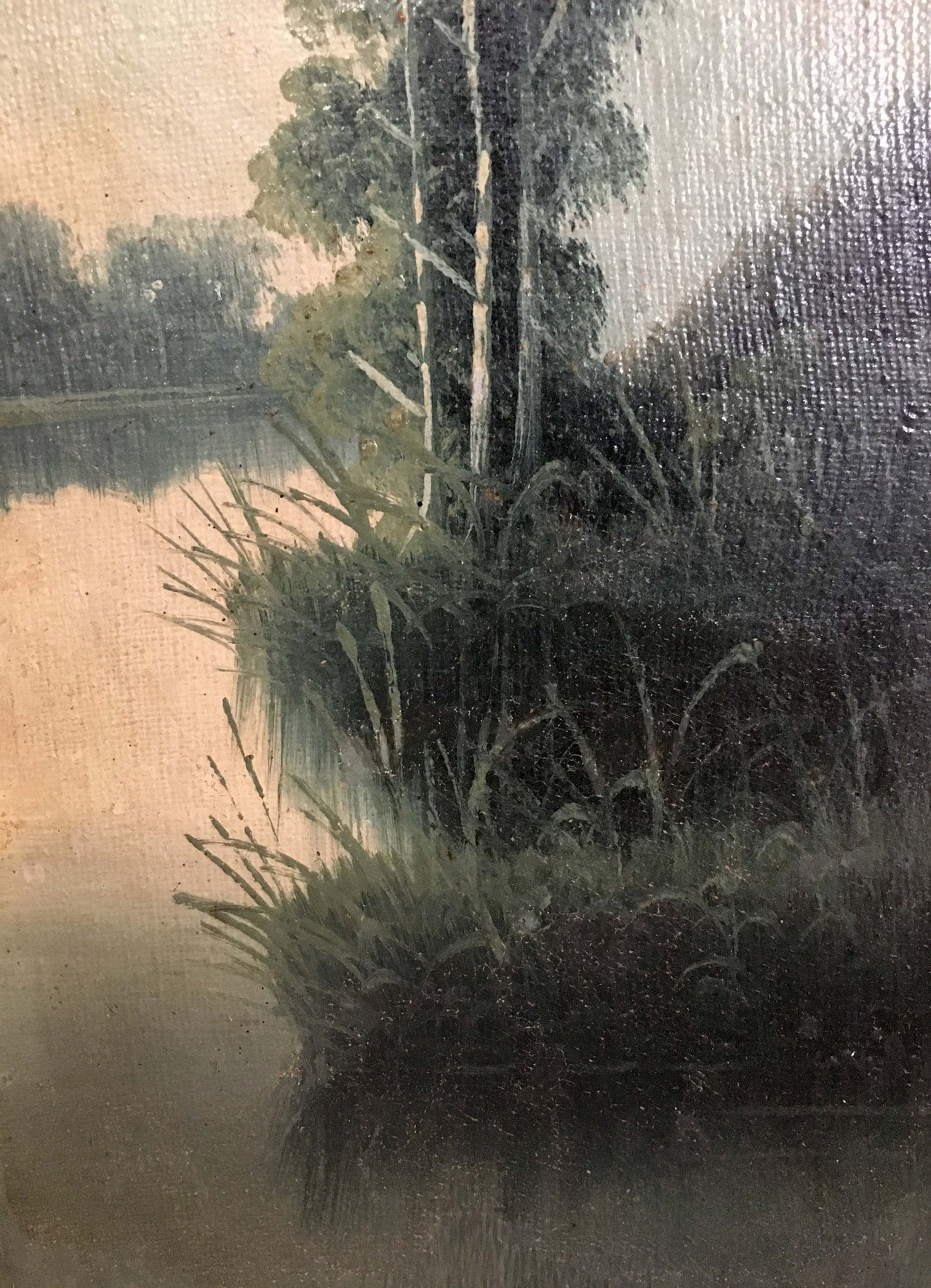 Two oil painting Natural landscape