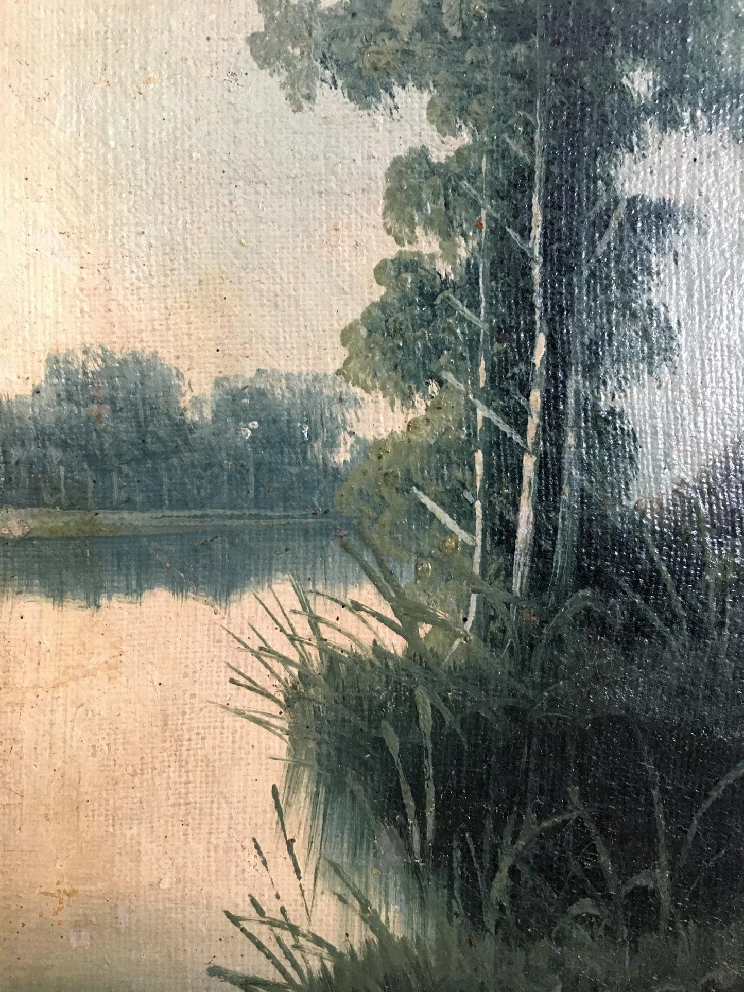 Two oil painting Natural landscape