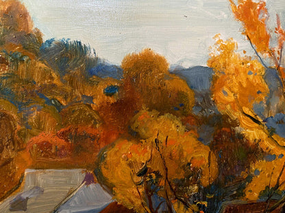 oil autumn landscape