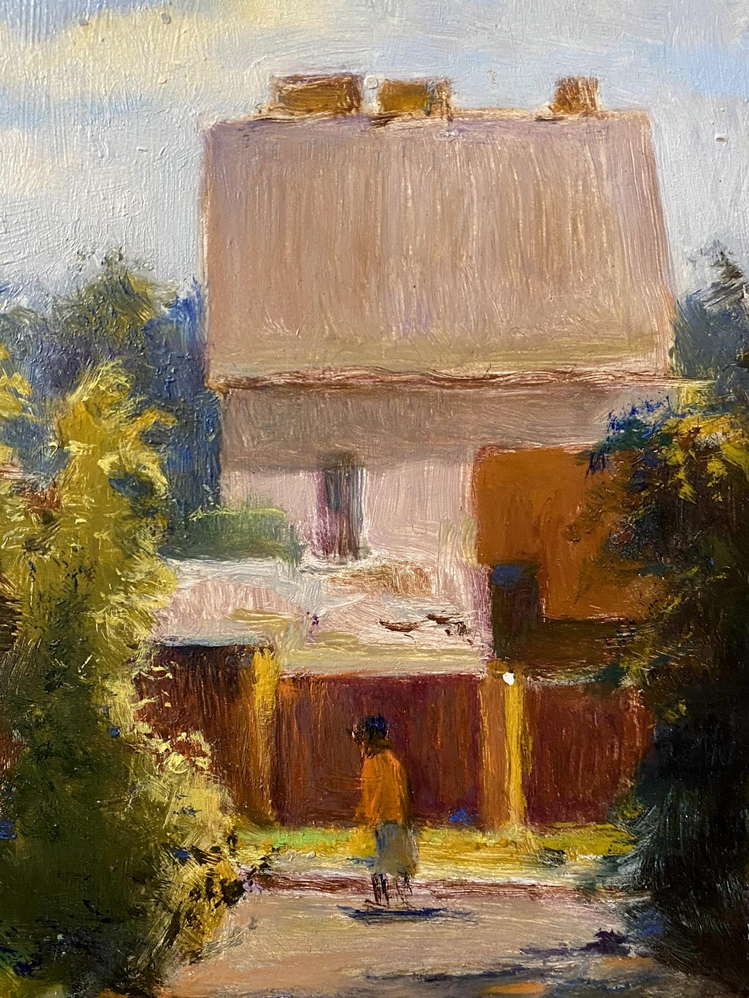oil village painting