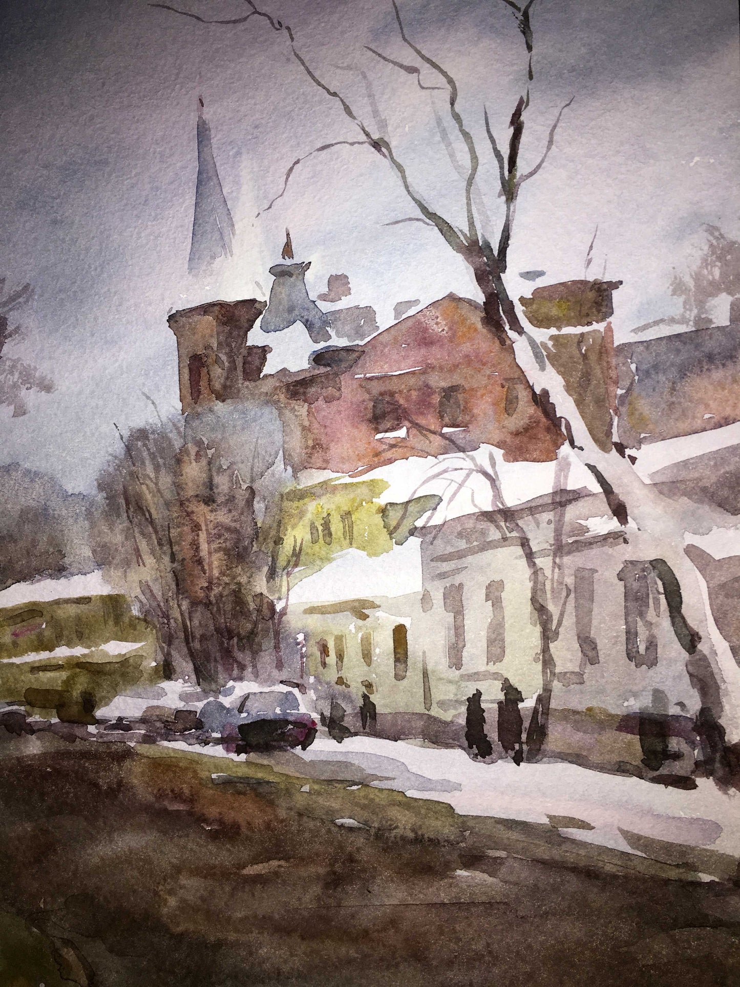 Yaroslavov shaft watercolor painting Viktor Mikhailichenko