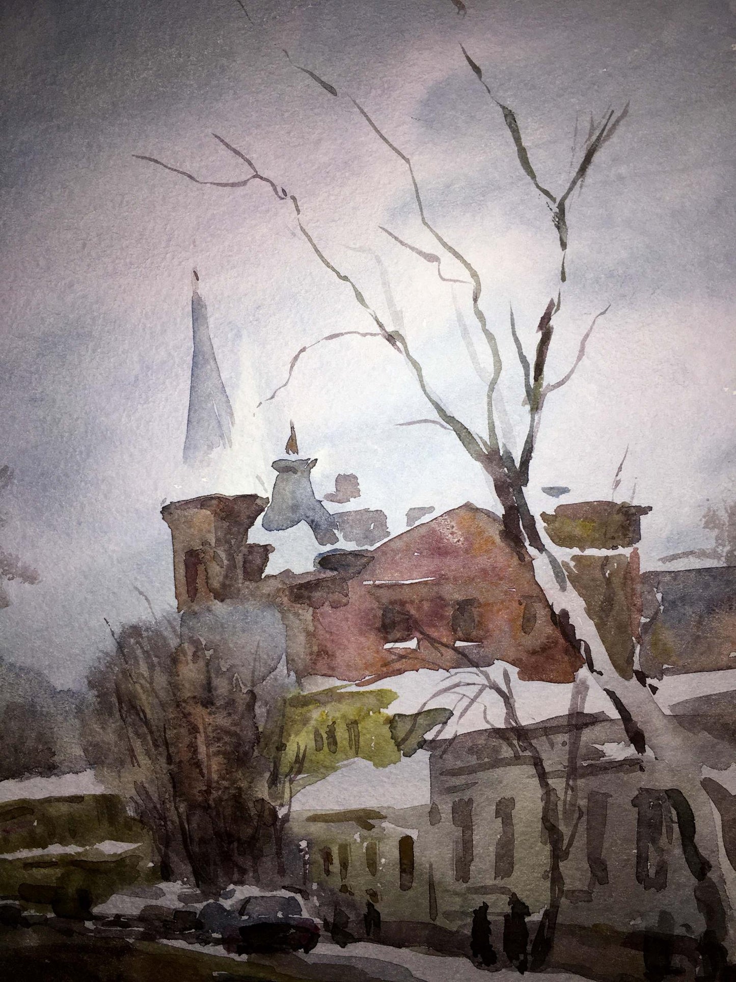 Yaroslavov shaft watercolor painting Viktor Mikhailichenko