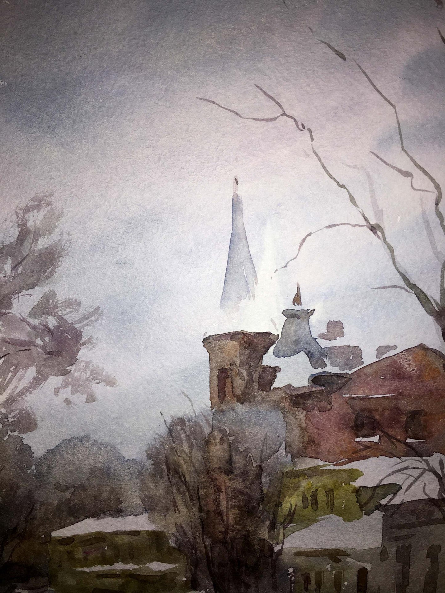 Yaroslavov shaft watercolor painting Viktor Mikhailichenko