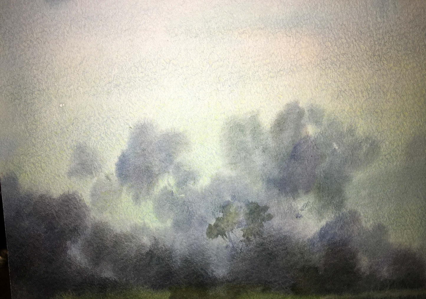 Swamp watercolor painting Viktor Mikhailichenko