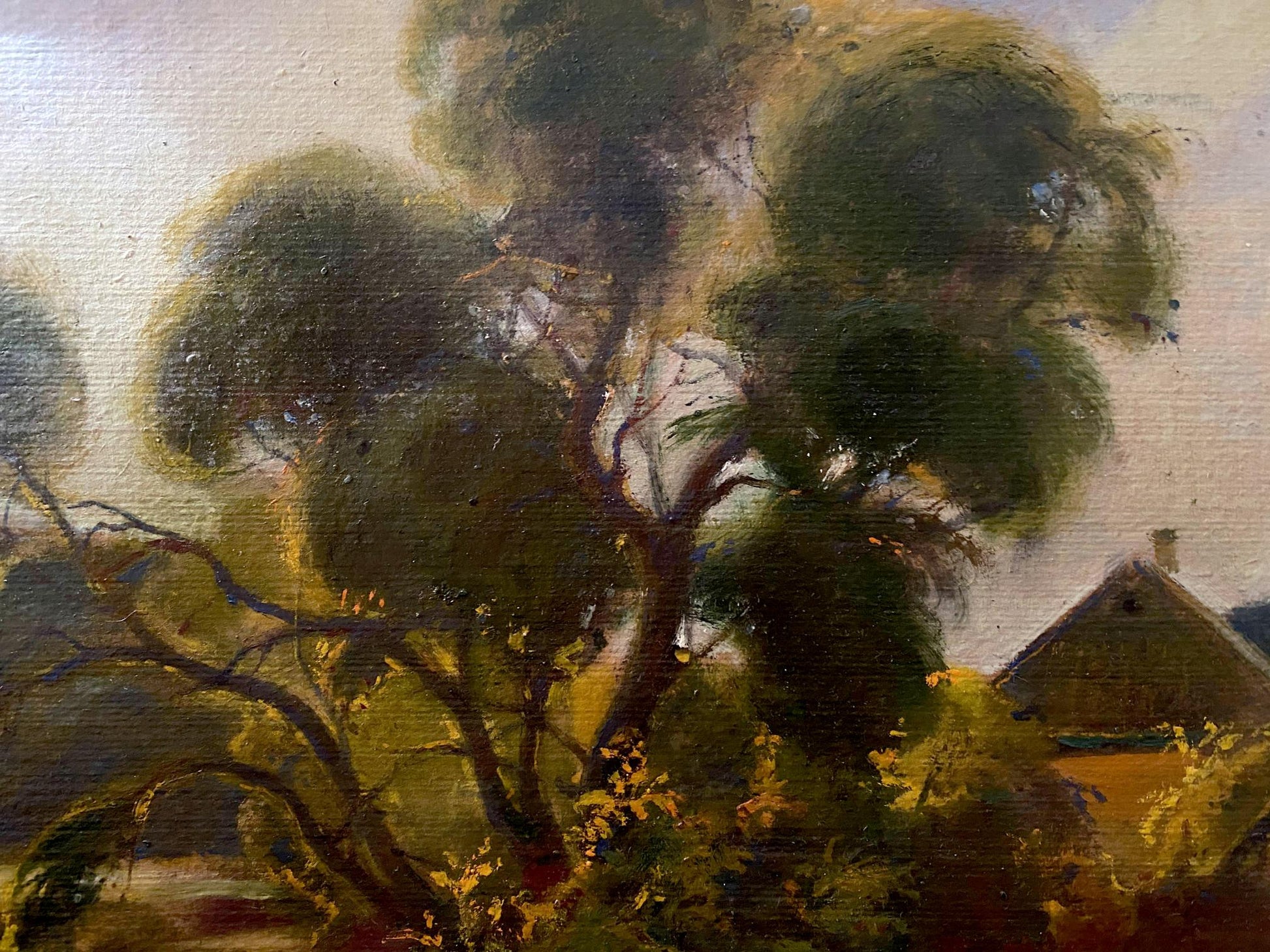 oil forest art