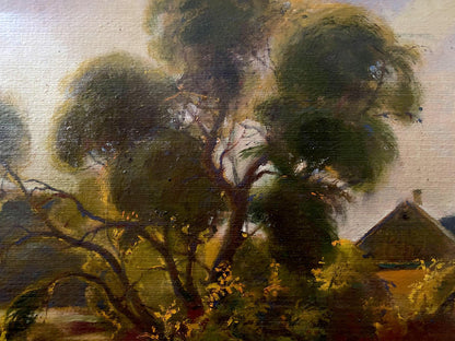 oil forest art