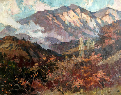Oil painting Mountain landscape Fatyushenko Yu. P.