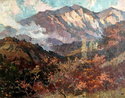 Oil painting Mountain landscape Fatyushenko Yu. P.