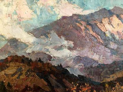 Oil painting Mountain landscape Fatyushenko Yu. P.