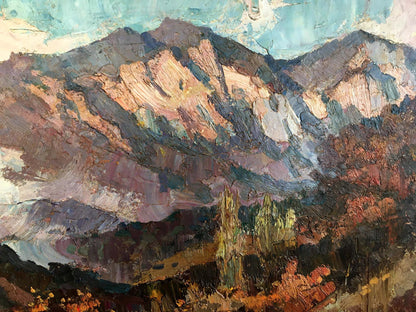 Oil painting Mountain landscape Fatyushenko Yu. P.