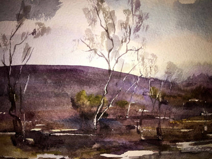 Watercolor painting Fallen Leaves Viktor Mikhailichenko