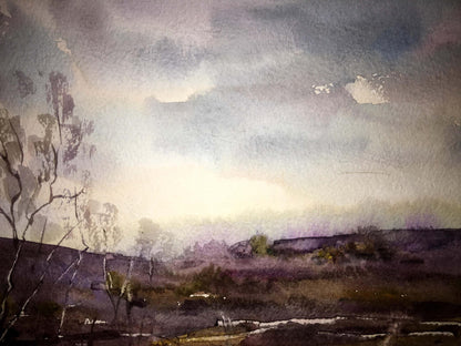 Watercolor painting Fallen Leaves Viktor Mikhailichenko