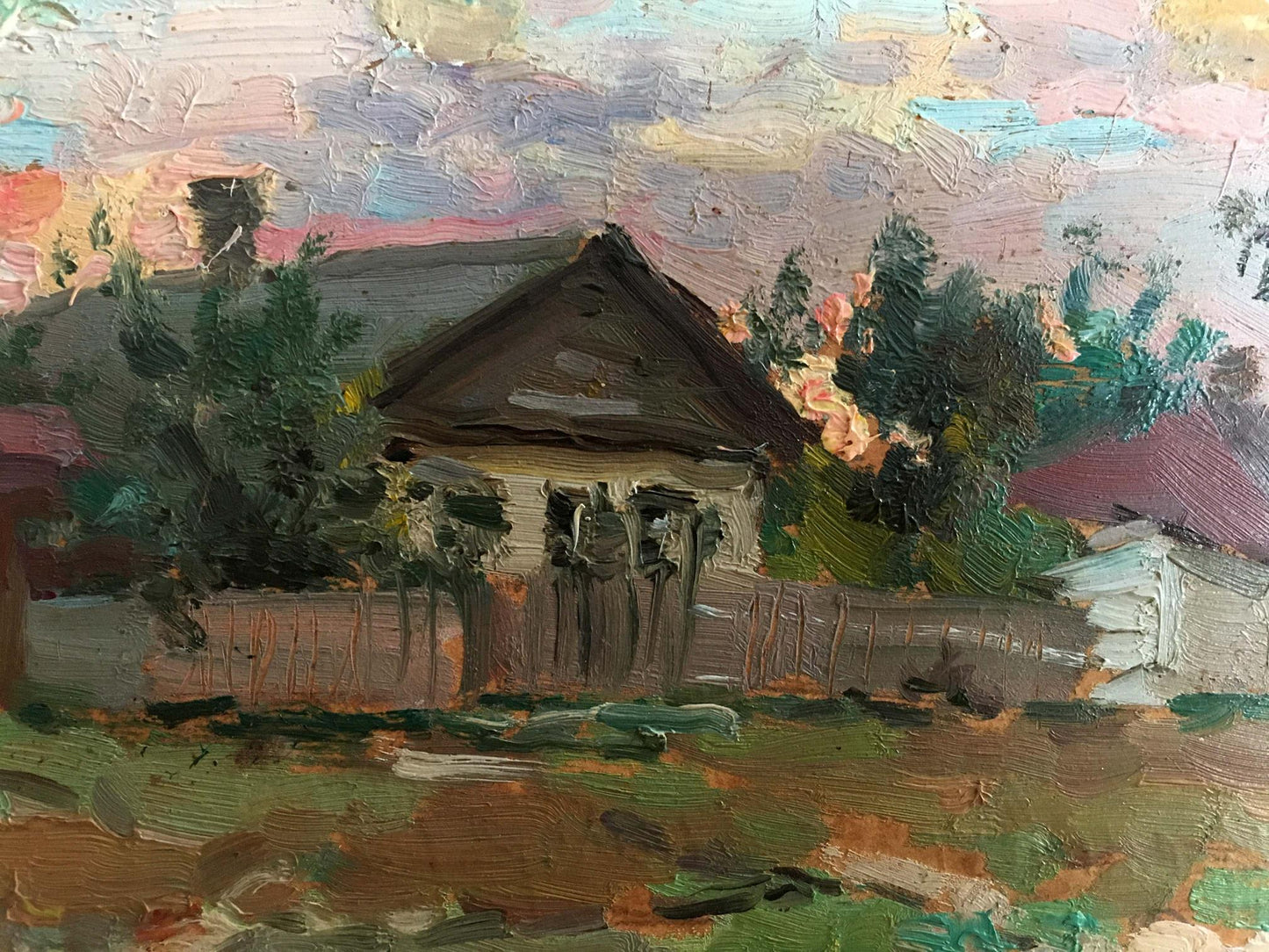 Oil painting Rural landscape Mara Yang