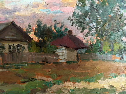 Oil painting Rural landscape Mara Yang