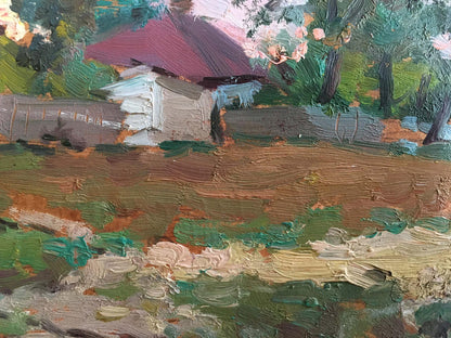 Oil painting Rural landscape Mara Yang