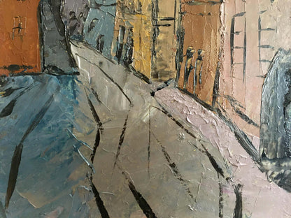 Oil painting Street landscape Litvin Vitaliy Sviridovich