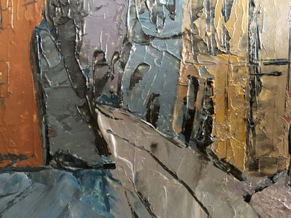 Oil painting Street landscape Litvin Vitaliy Sviridovich