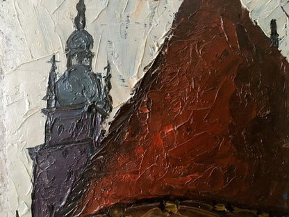 Oil painting Church landscape Litvin Vitaliy Sviridovich