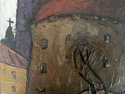 Oil painting Church landscape Litvin Vitaliy Sviridovich