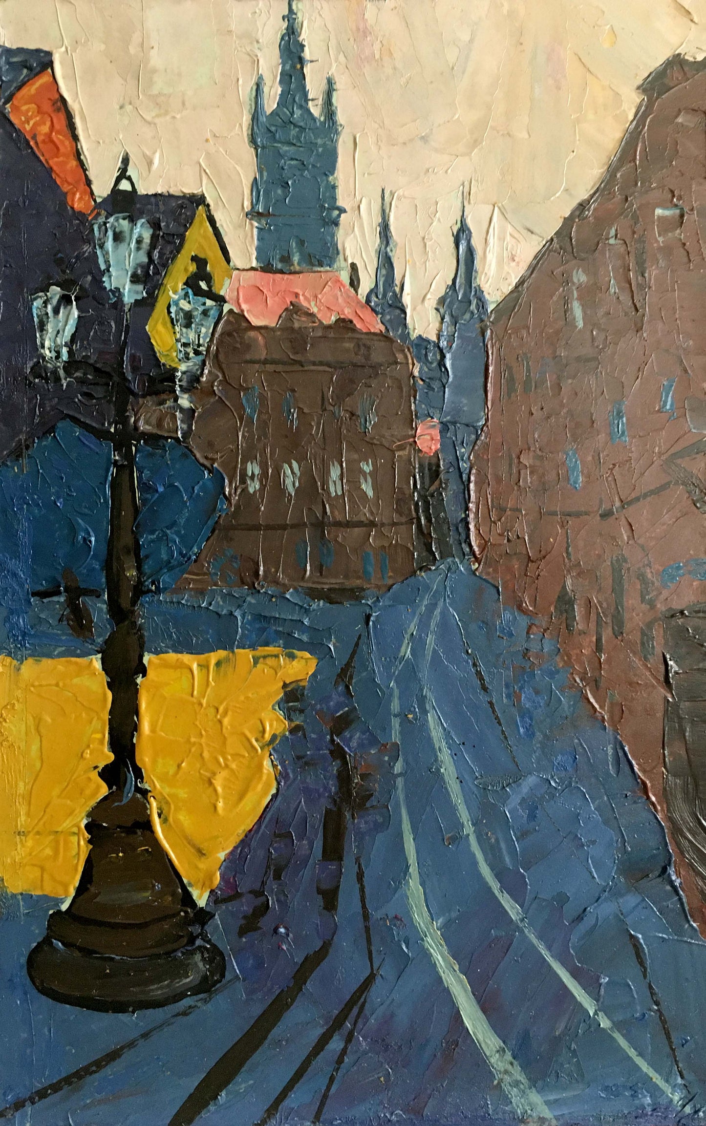 Oil painting London landscape Litvin Vitaliy Sviridovich