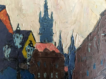 Oil painting London landscape Litvin Vitaliy Sviridovich