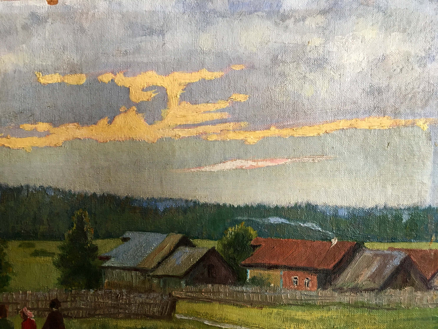 Young ones taking a break in the artwork