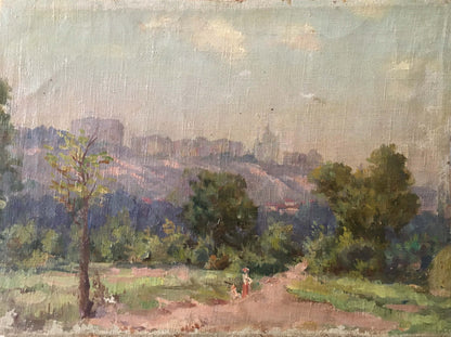 Oil painting Nevkrytyy Denis Nikiforovich Way home