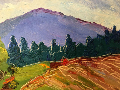 Oil painting Mountain landscape Lednev Dmytro Yakovych