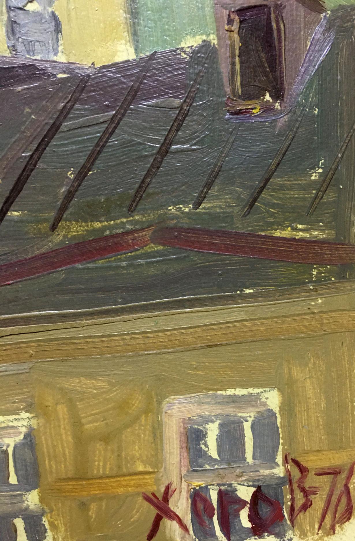 Oil painting Roofs of Odessa Alexander Khorov