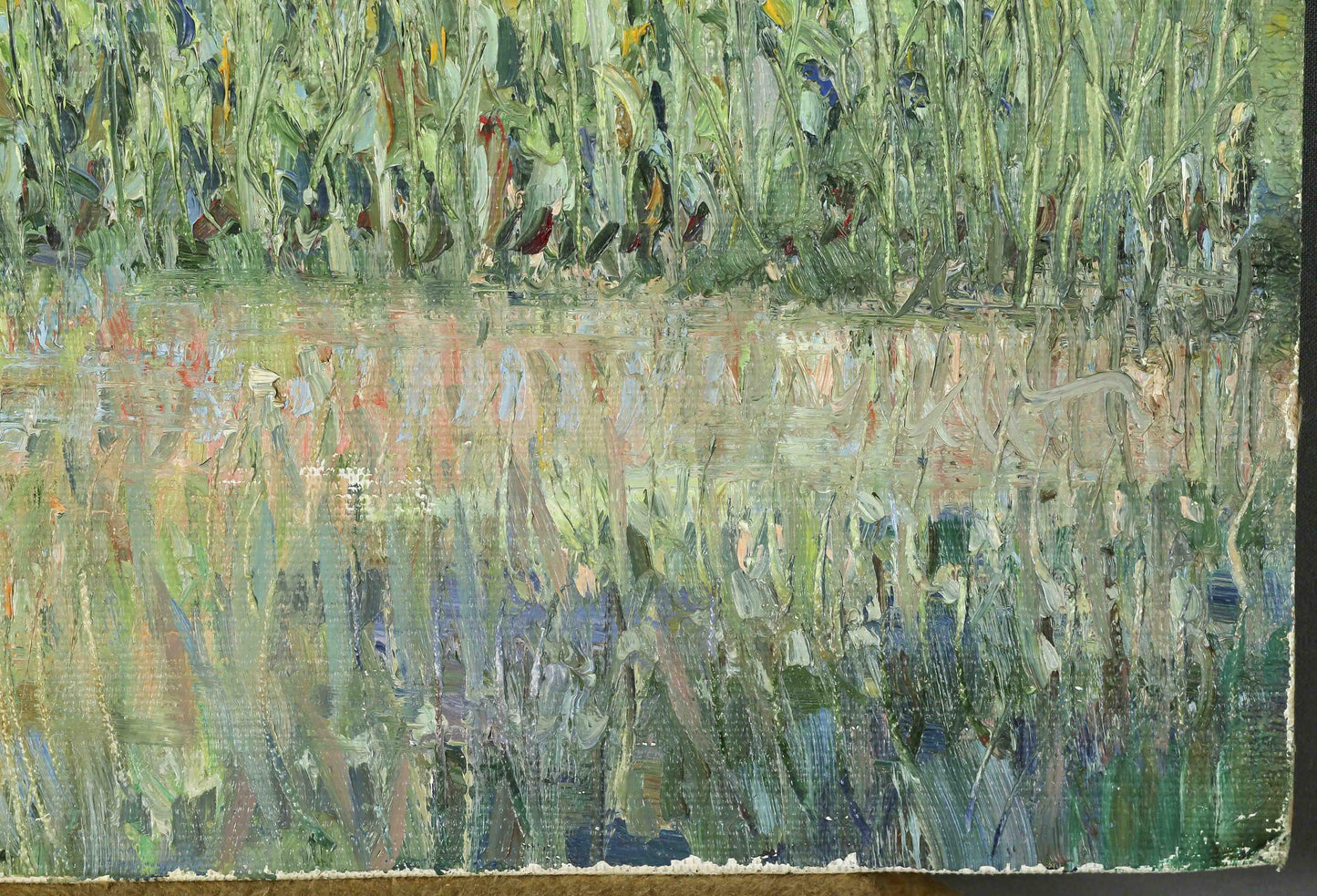 House in the fields oil painting