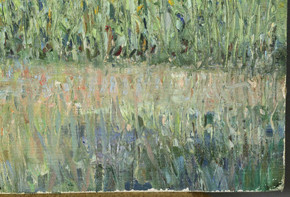 House in the fields oil painting