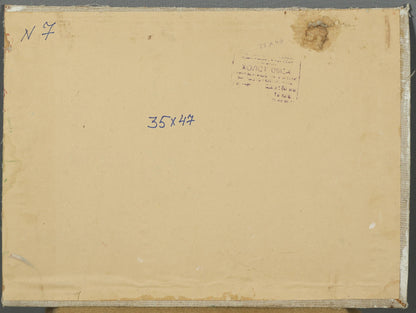 House in the fields oil painting