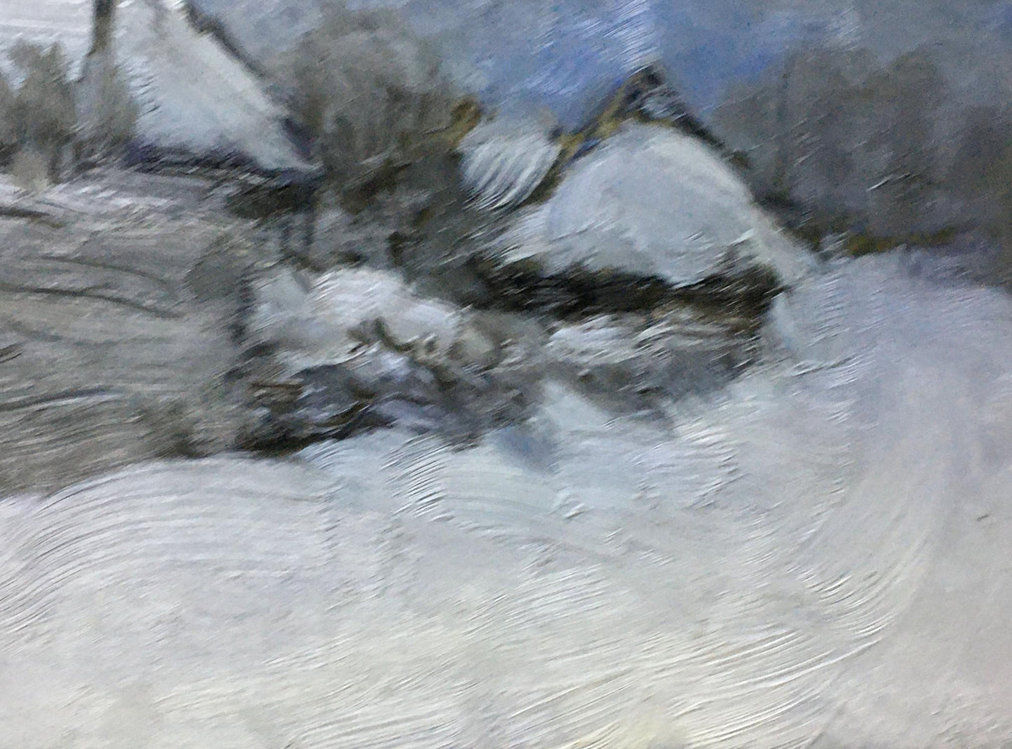 Oil painting Winter landscape Ivan Kirillovich Tsyupka