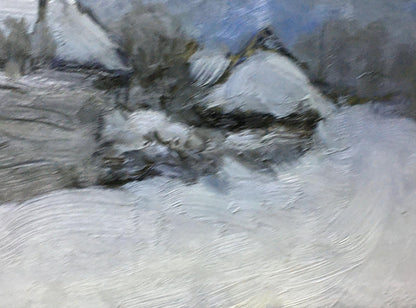 Oil painting Winter landscape Ivan Kirillovich Tsyupka