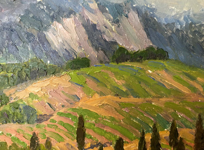 Oil painting Landscape of fields Zlyden Yuri Fedorovich