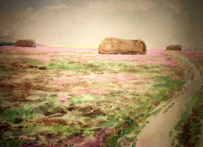 Clover field watercolor painting Ivan Kirillovich Zyupka