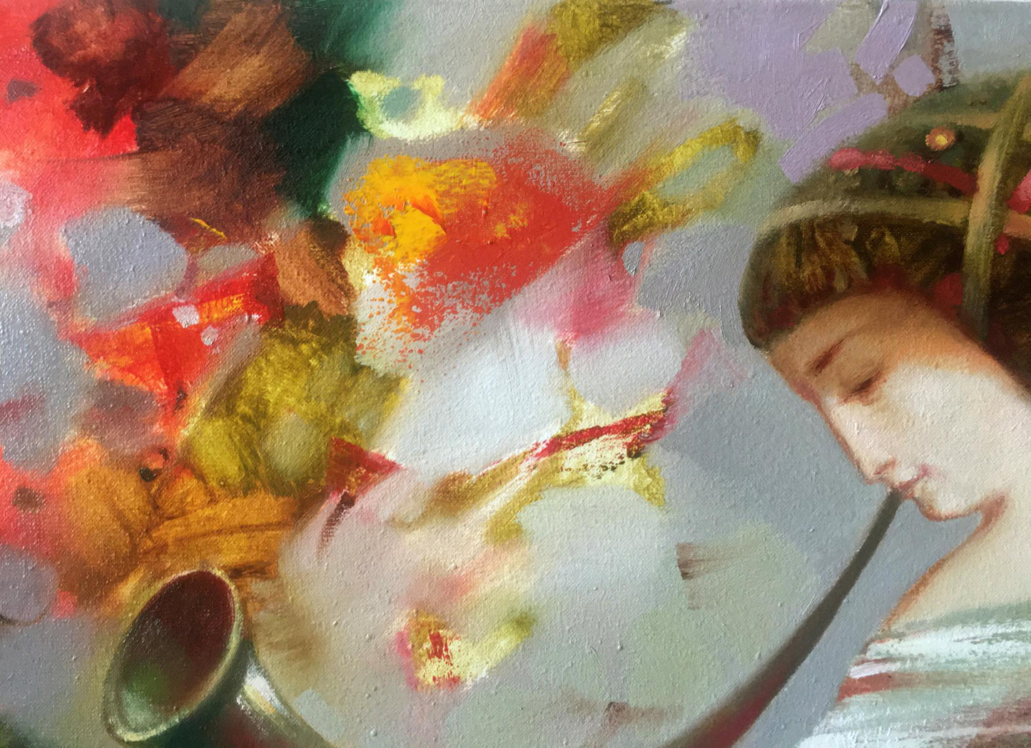 Abstract oil painting Morning Anatoly Tarabanov