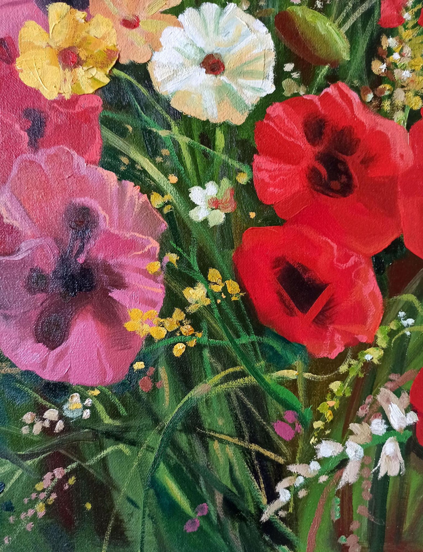 Oil painting Poppies Anatoly Borisovich Tarabanov