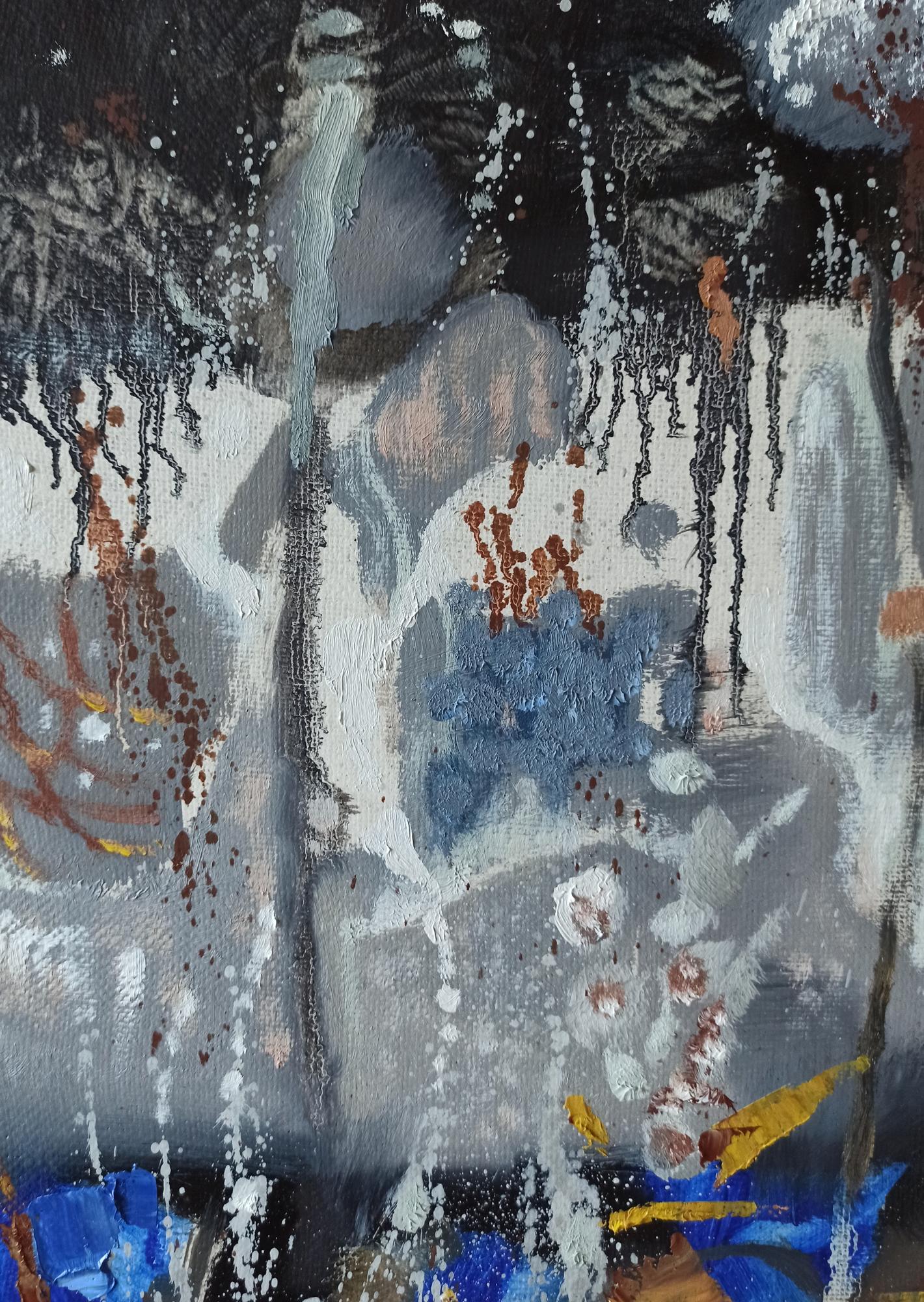 Abstract oil painting