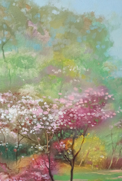 Abstract oil painting Springtime Splendor Anatoly Tarabanov
