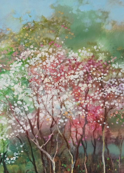 Abstract oil painting Springtime Splendor Anatoly Tarabanov